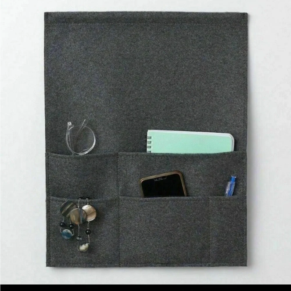 IKEA Bed Pocket Dark Gray Felt Organizer - New