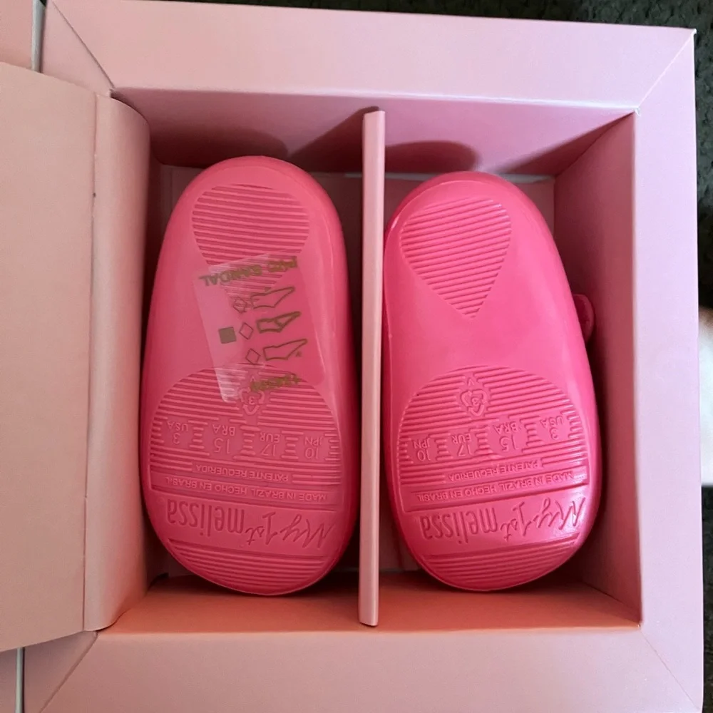 NWT MINI MELISSA My First Mini Melissa Baby Ultragirl Mary Jane Flats Size 3