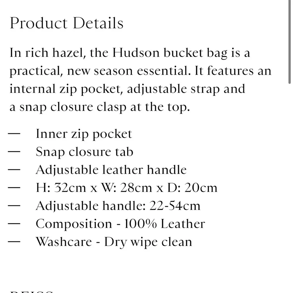 Reiss hudson leather