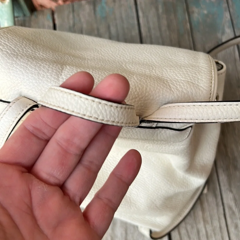 Kate Spade Cream Backpack with Drawstring Closure