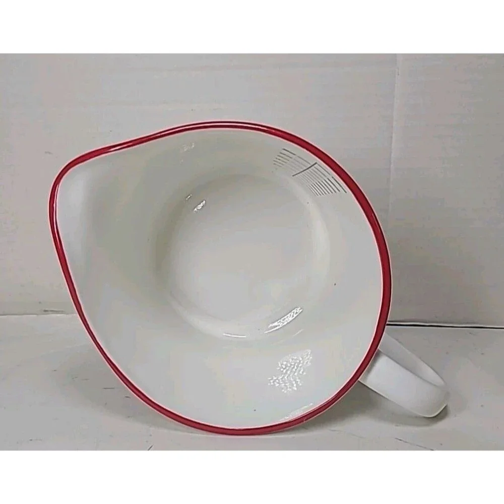 The Bake Shop Mushroom Holly Ceramic Liquid Pouring MEASURING CUP holiday