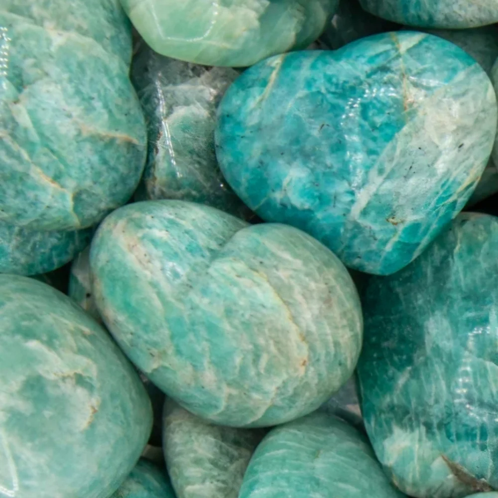 Amazonite Heart Crystal A3
