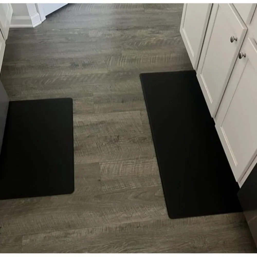 New Kitchen Mats, 2PCS Kitchen Rugs, Cushioned Anti Fatigue Kitchen Mats