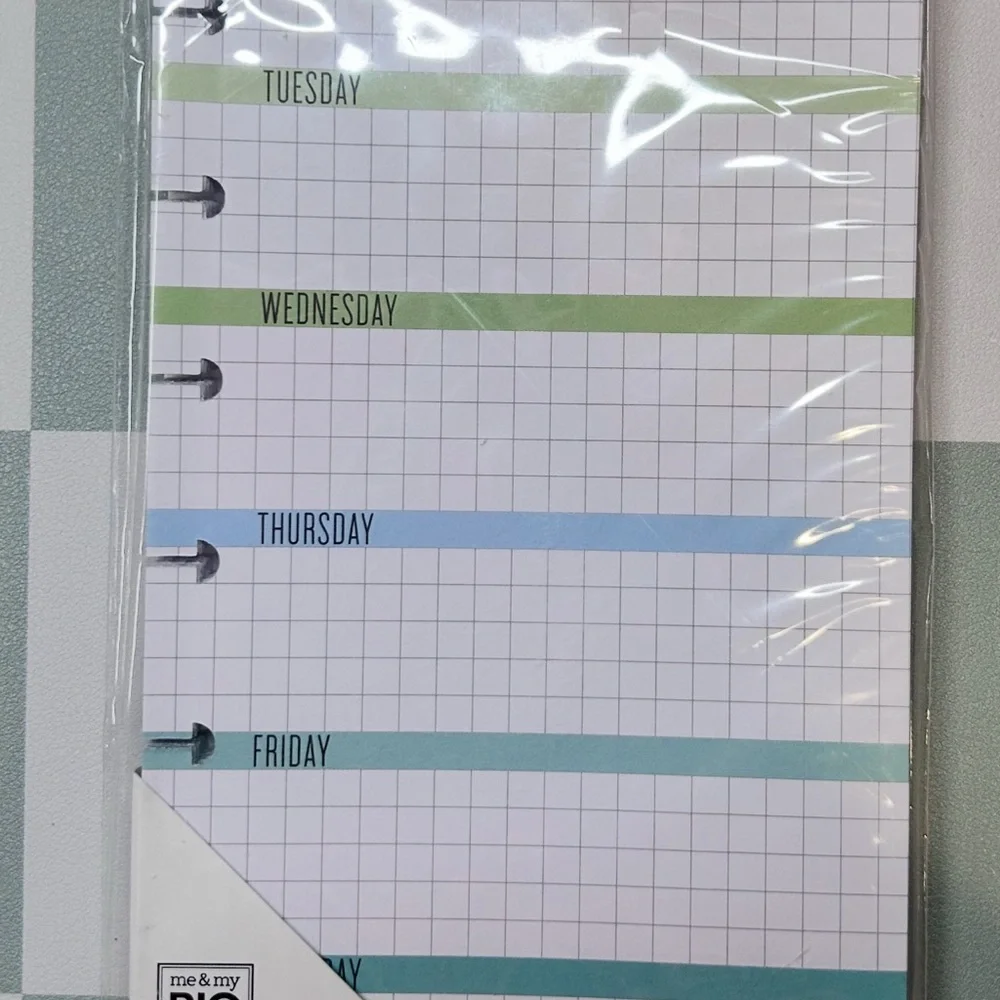 Me & My Big Ideas Planner Inserts with Colorful Accents