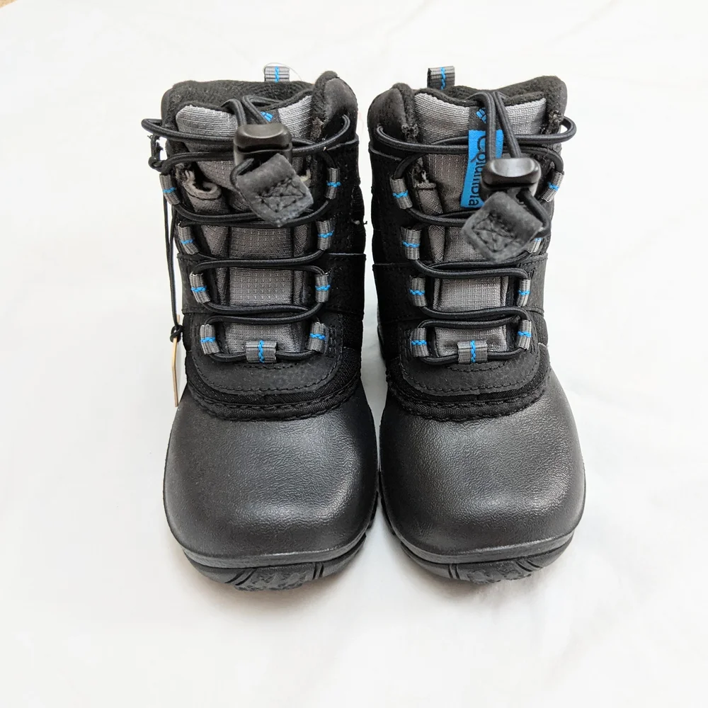 NWT Columbia Black Insulated Rope Tow III Winter Boots For Toddlers Size 8