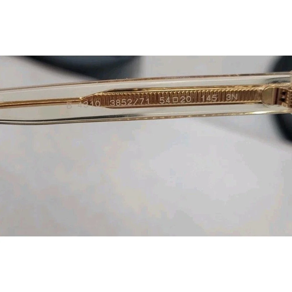 BURBERRY Men's Clear Frame Sunglasses Gold Inlay B 4310-F 3852 71 145