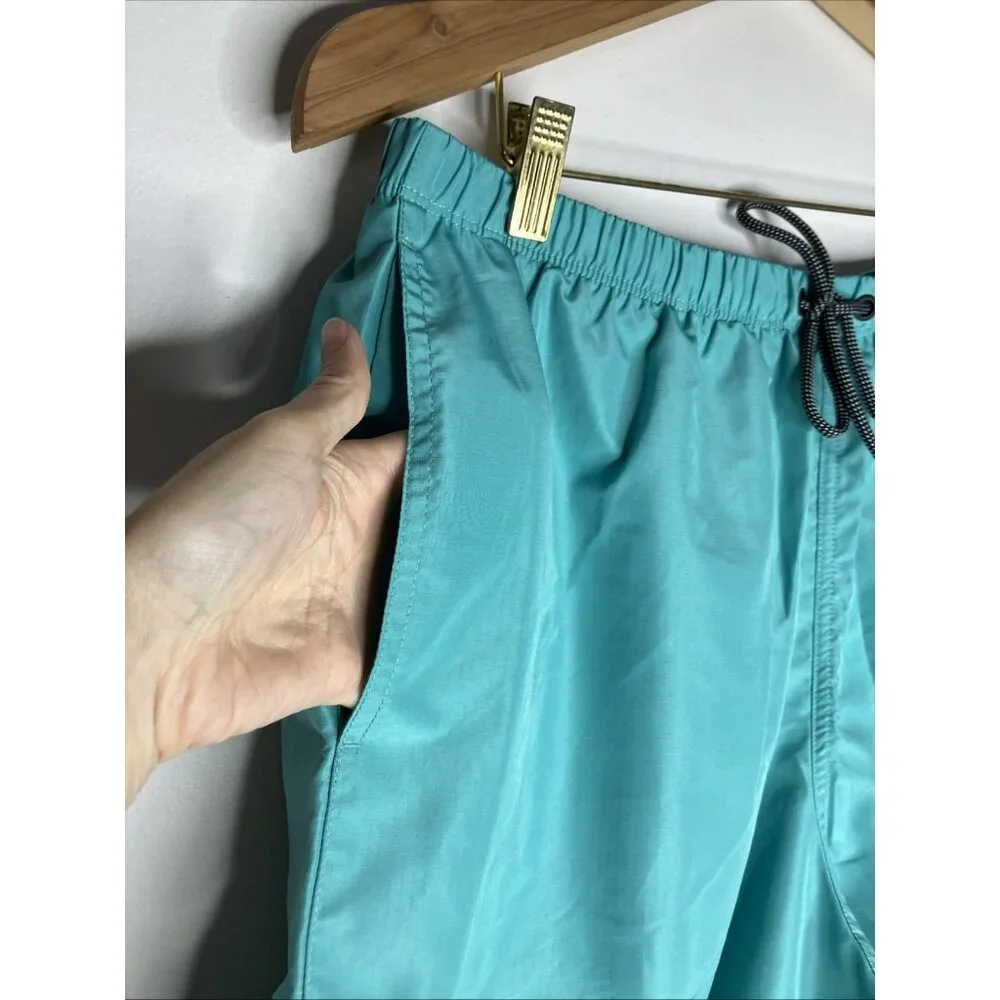 Nike Swim Men's Large Teal Trunks Shorts Lined New