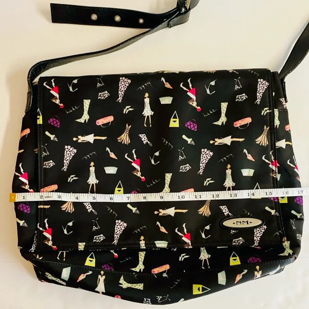 Y2K Nicole Miller Nylon cute fashion theme laptop/messenger bag.