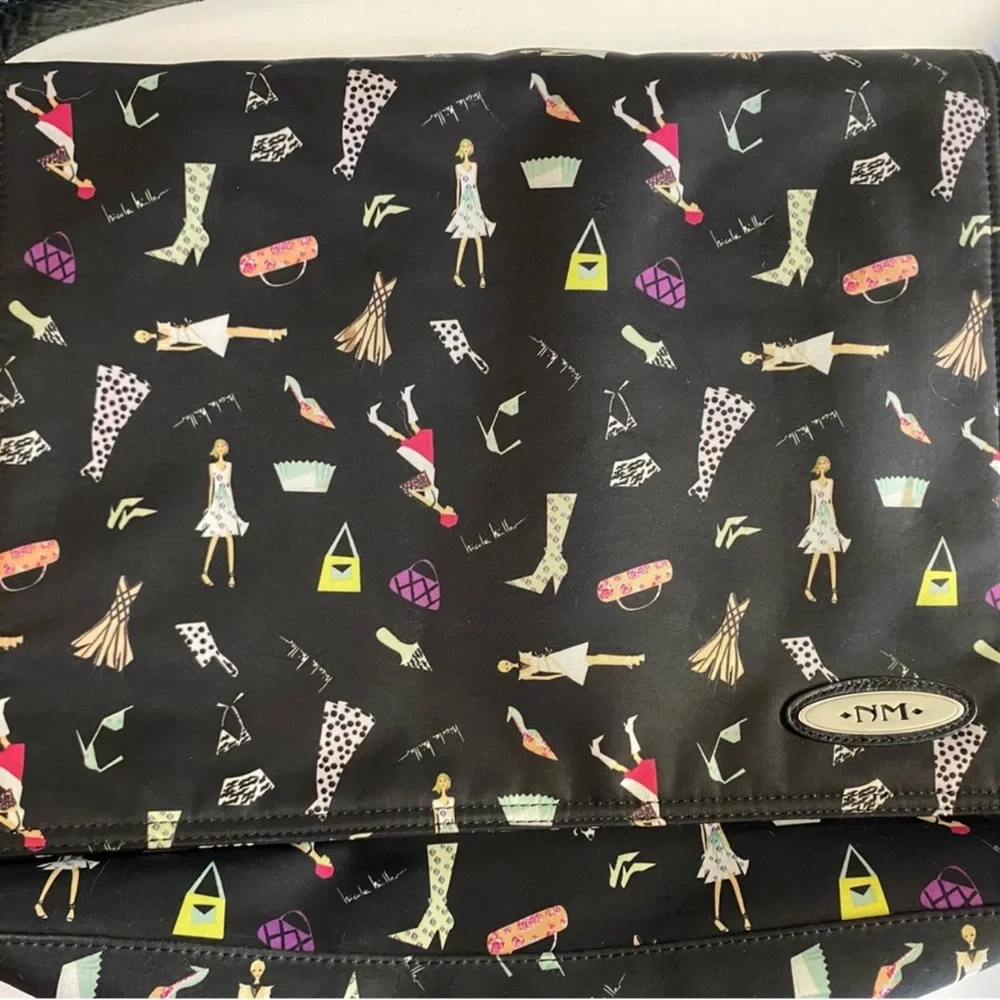 Y2K Nicole Miller Nylon cute fashion theme laptop/messenger bag.