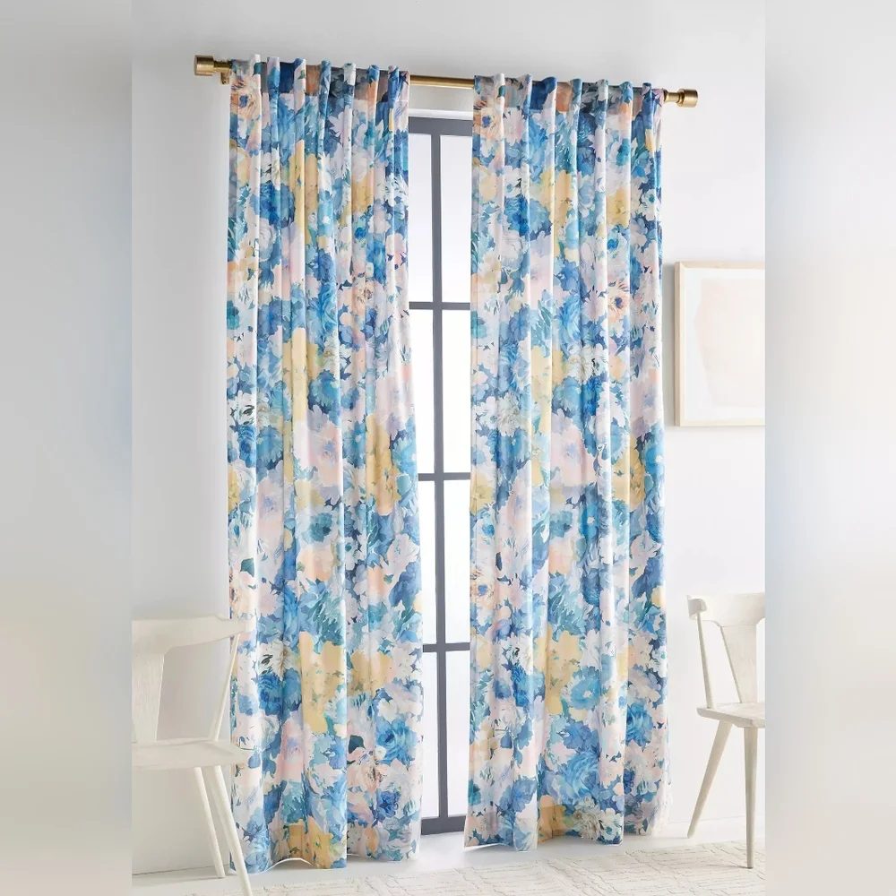 Anthropologie Helen Dealtry Velvet Lilac Curtain, 84