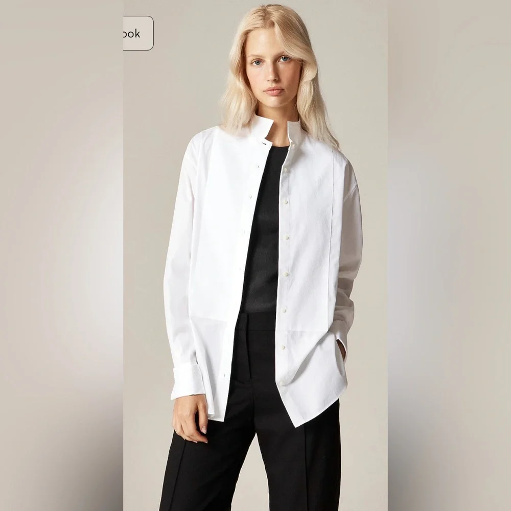 J.Crew Alex Eagle X J.Crew tuxedo shirt