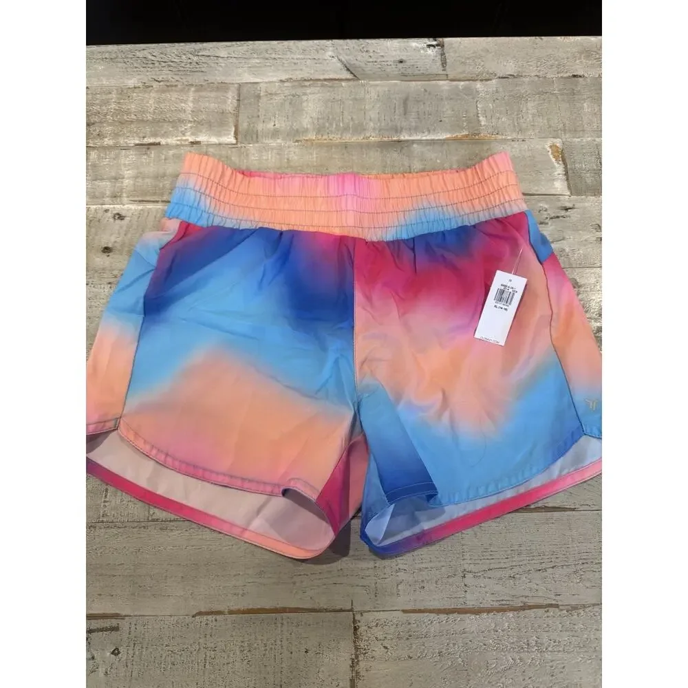 Girls Old Navy High Wasited Dolphin Hem Run Shorts XL 14-16 Tie-Dye NWT