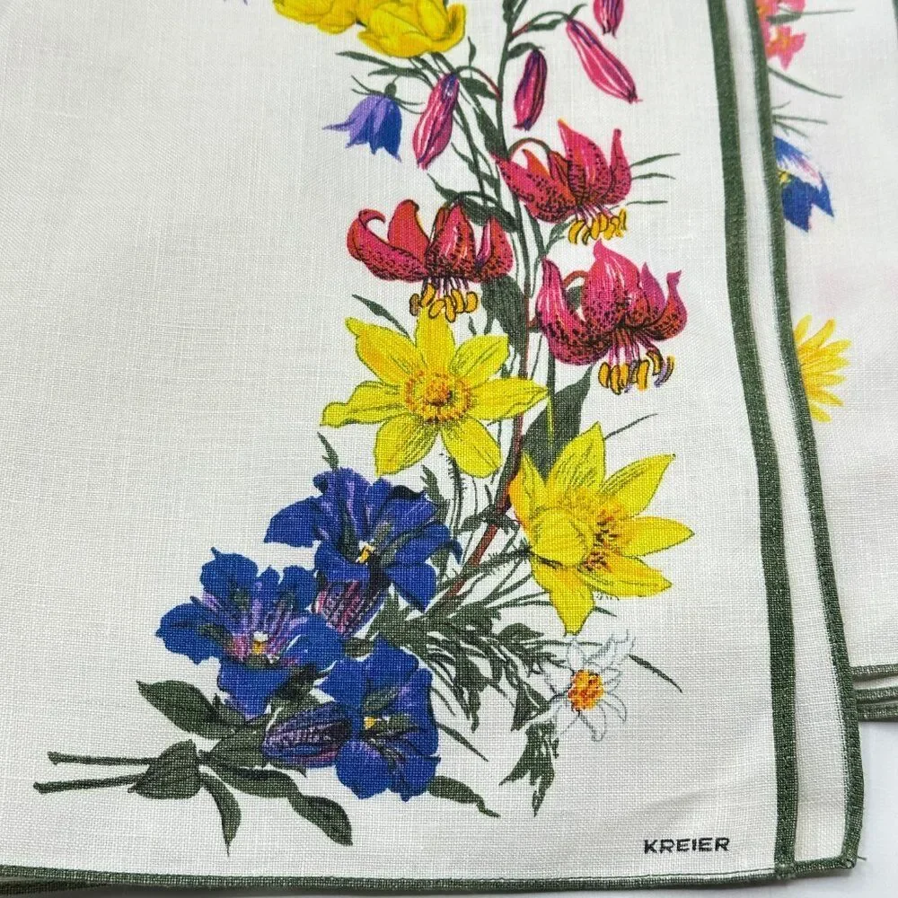 N/A floral napkins placemats