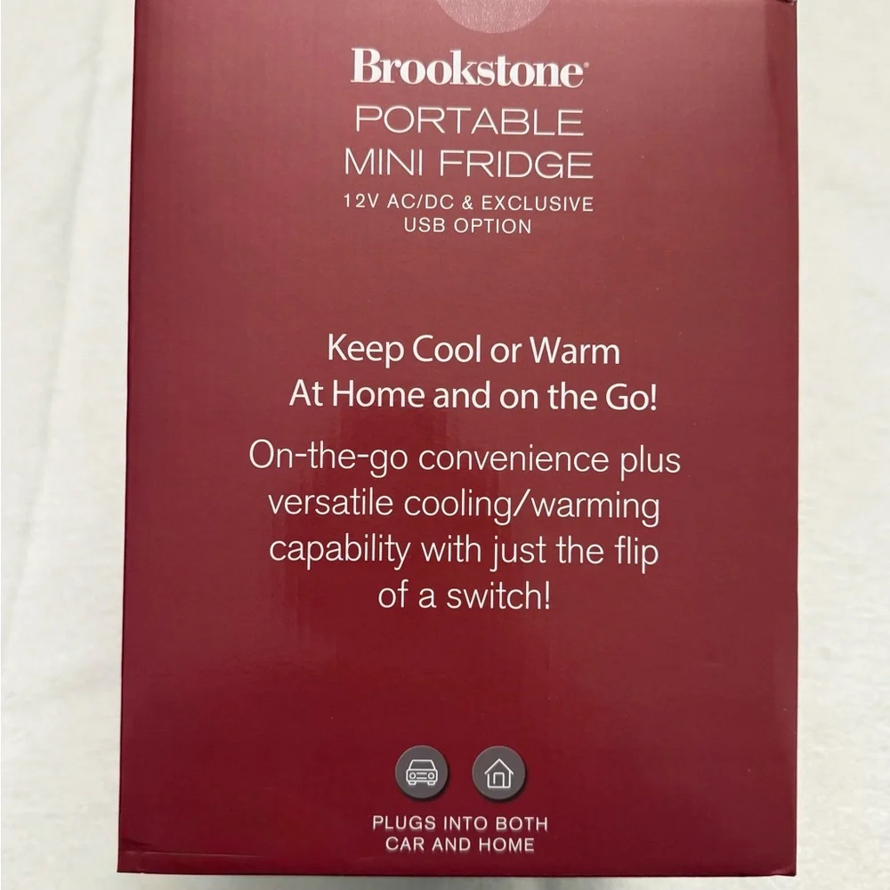 Brookstone Portable Mini Fridge 4L Hot & Cold Beauty Skincare Cooler NWT