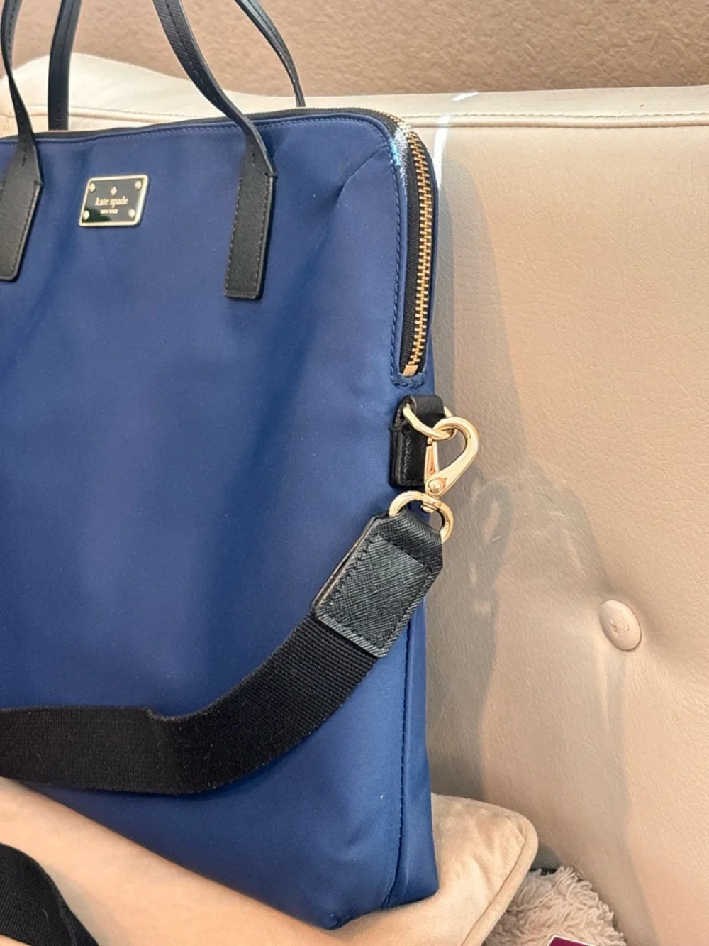 Kate Spade Blue Blake Avenue Daveney Laptop Bag