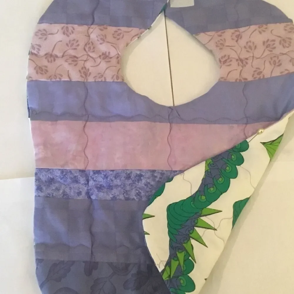 Hand Crafted purple stripes