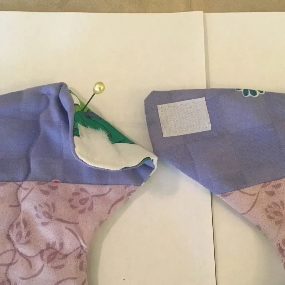 Hand Crafted purple stripes