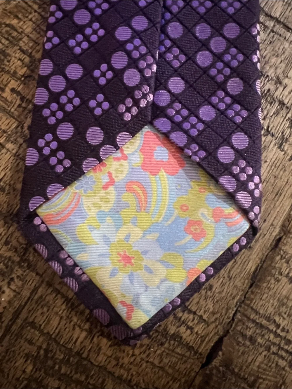 Ted Baker Purple Dot-Pattern Men's Tie