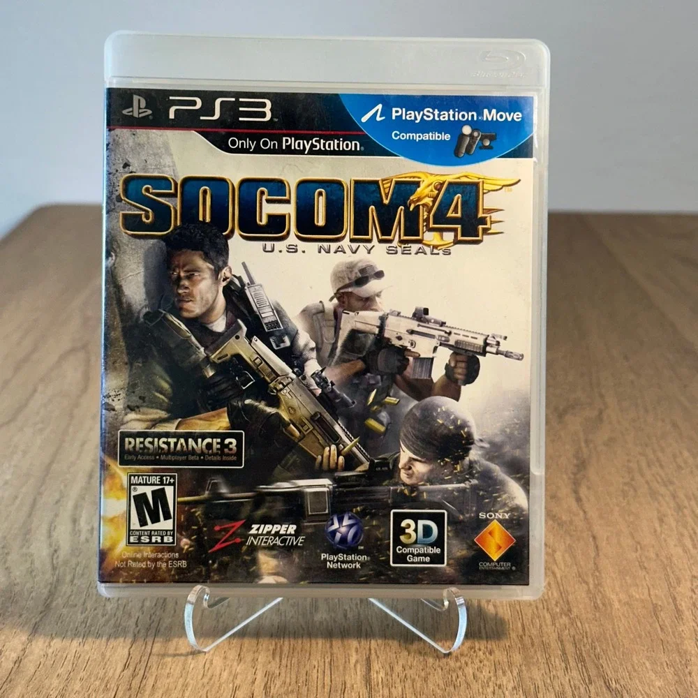 Sony SOCOM 4 U.S. Navy Seals PS3 TESTED Video Game Good Tactical PlayStation 3