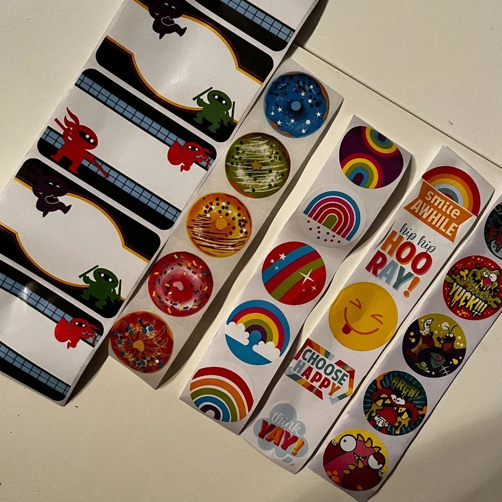 Stickers -- An Assortment -- Rainbows,‎ Donuts, Gross and Ninja (p/s/x)