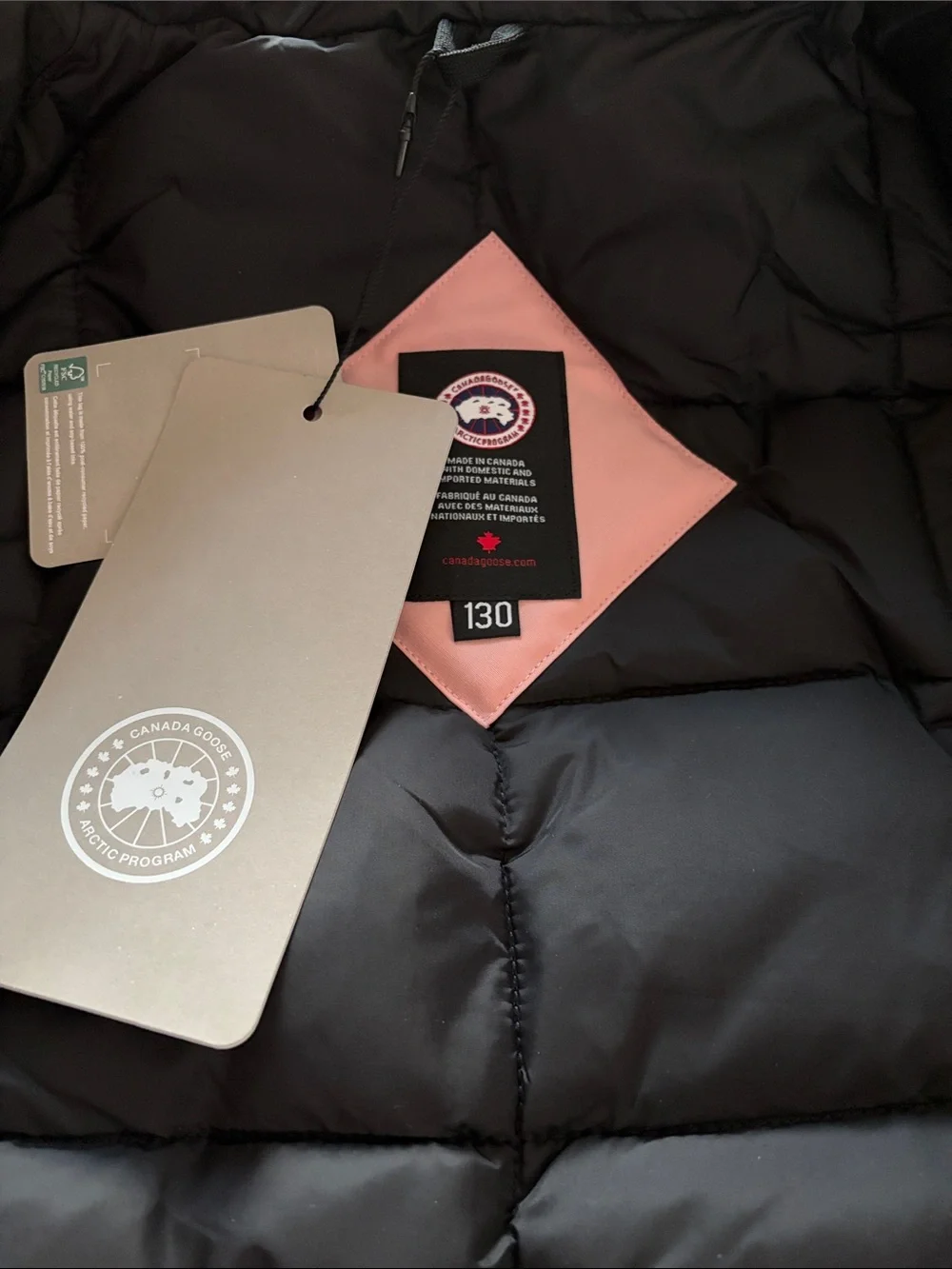 Canada Goose zip branded