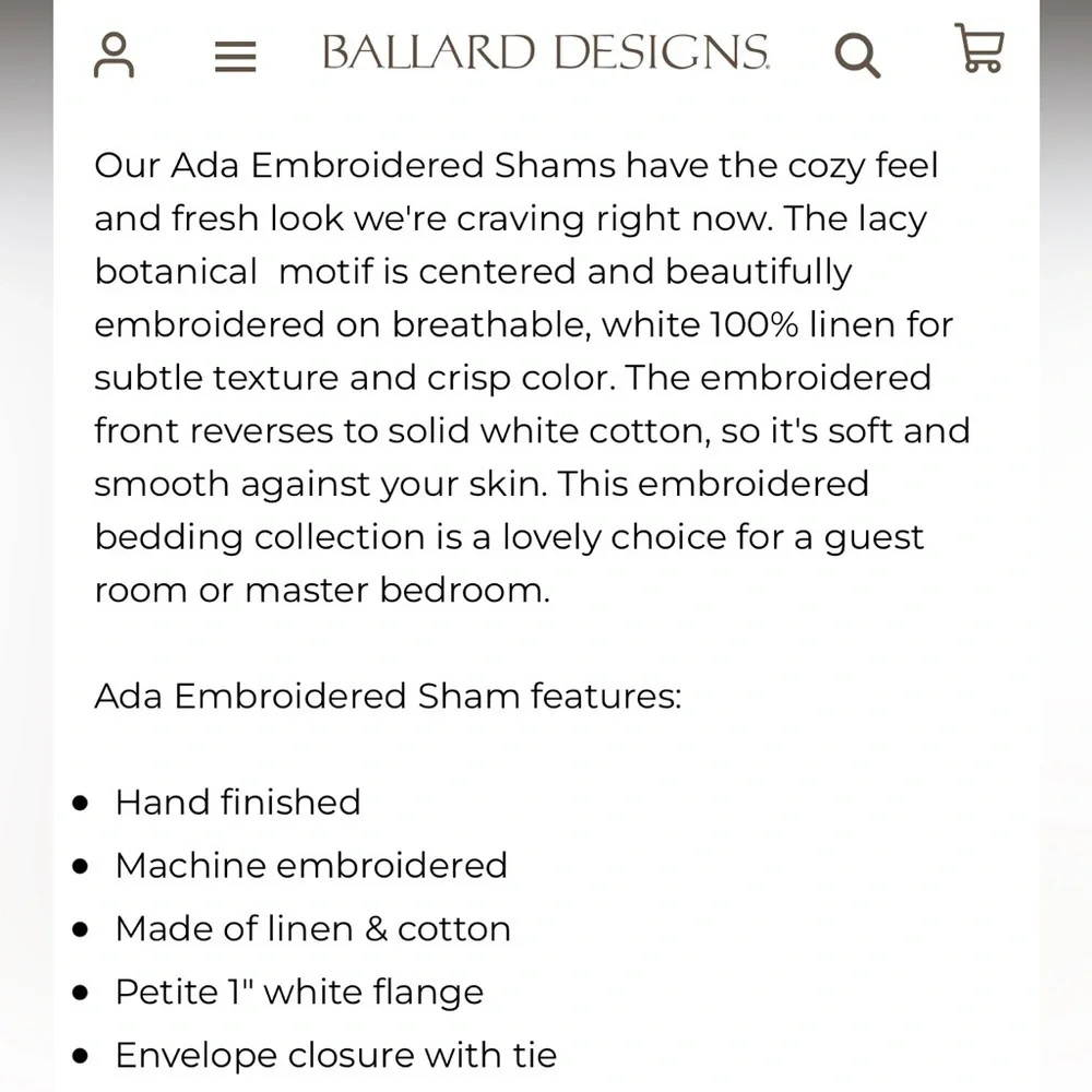 Ballard Designs very good