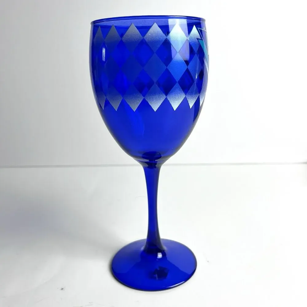 Elvis Presley Heartbreak Hotel Logo Cobalt Blue Wine Glass Holographic Sticker