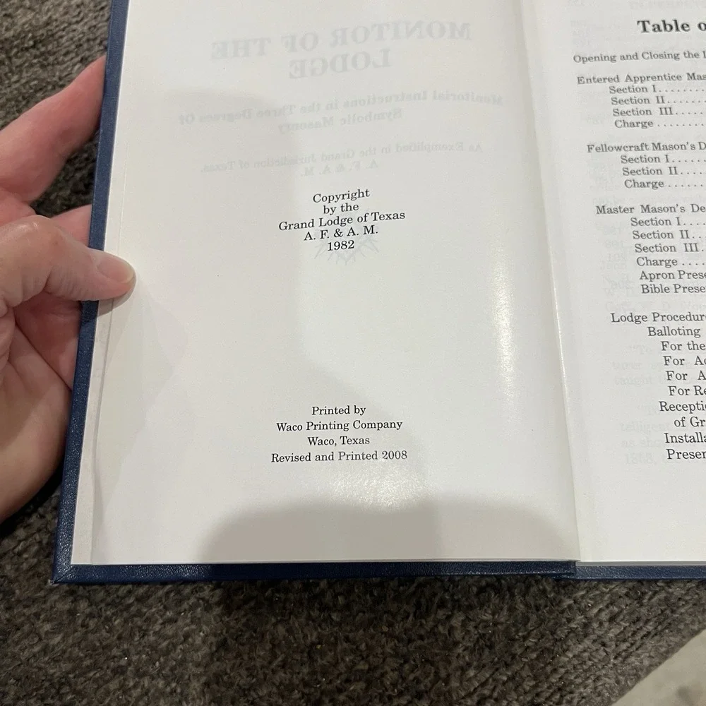 Grand Lodge of Texas A. F. & A. M. monitor lodge