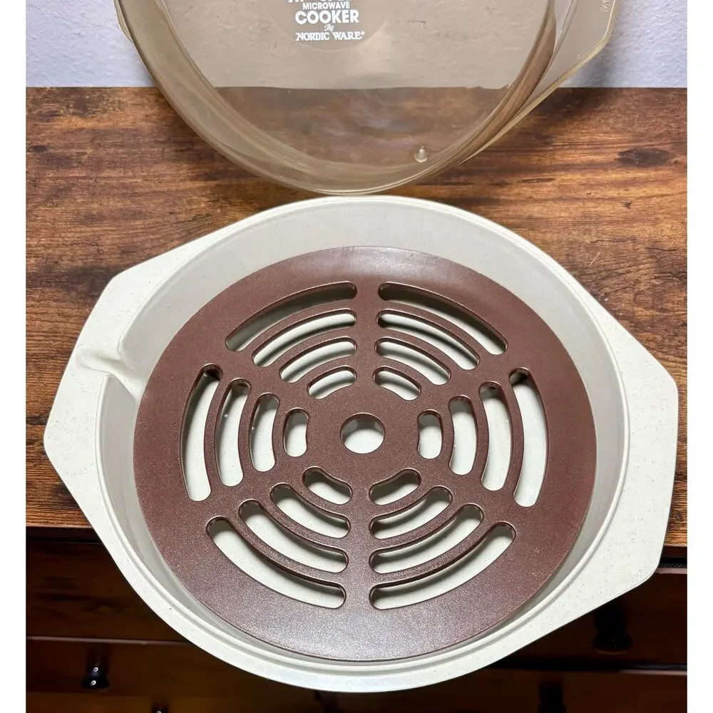 Vintage Nordic Ware Steam R Roaster Hi-speed Microwave Cooker Roaster Steamer