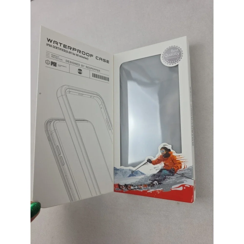 Samsung 8+ Plus Redpepper Waterproof Case Black Snow, Dirt, Shock Proof