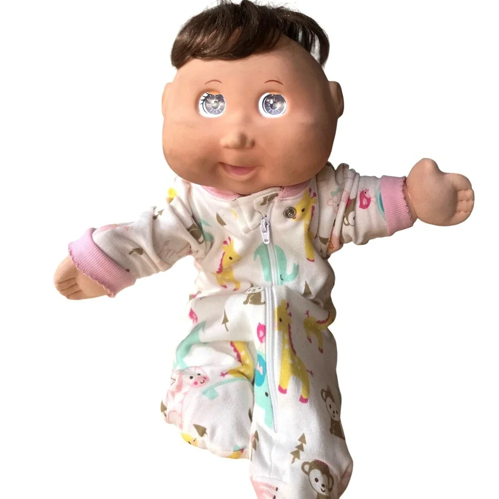 Cabbage Patch Kids Doll Brown Hair Pajamas 2016 WCT 68B Vintage Kids Toy.‎ Works