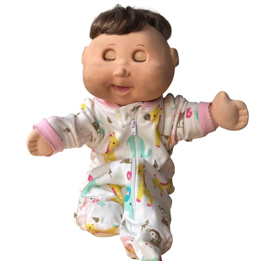 Cabbage Patch Kids Doll Brown Hair Pajamas 2016 WCT 68B Vintage Kids Toy.‎ Works
