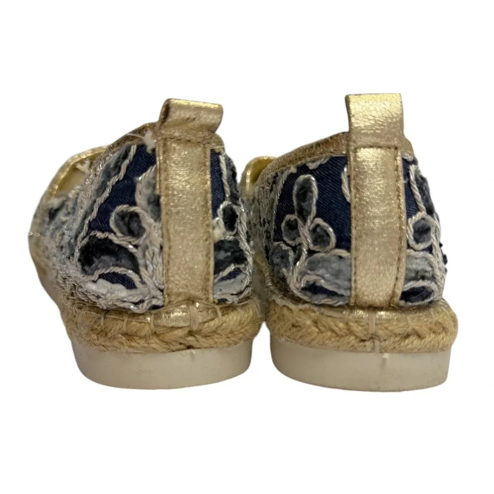 Patrizia Spring Step Jute Sequin Espadrilles Slip On Shoes Womens Sz 38/7.5-8