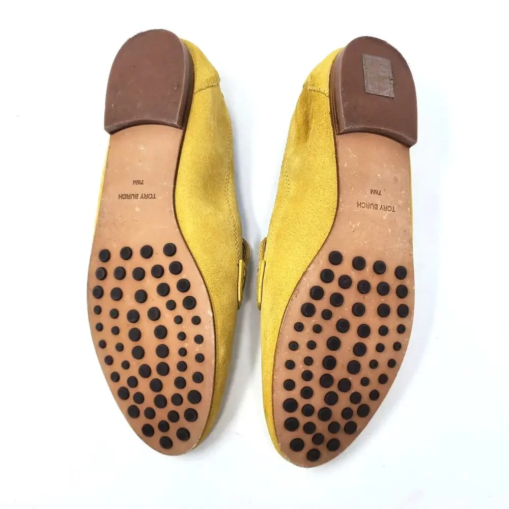 Tory Burch leather grandmother mustard