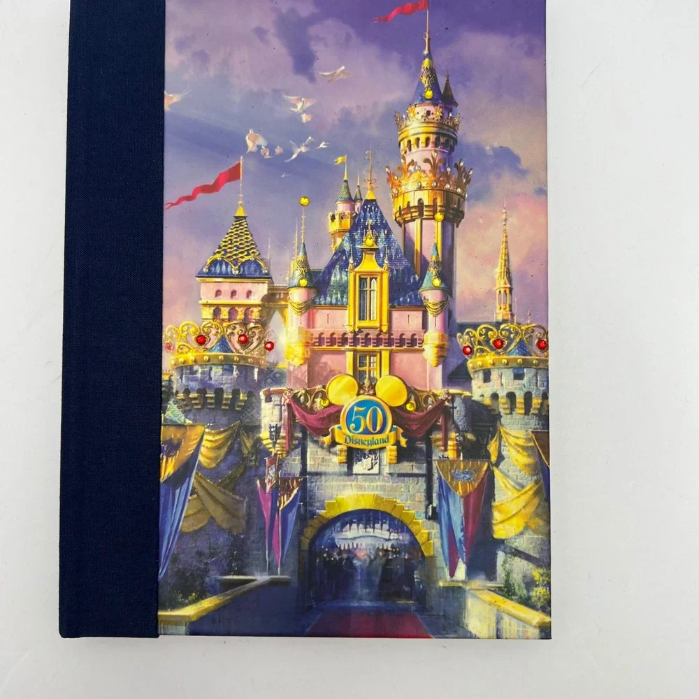 Disney Castle Bejewelled Journal‎ 50th Anniversary Disneyland Blue Navy Notebook