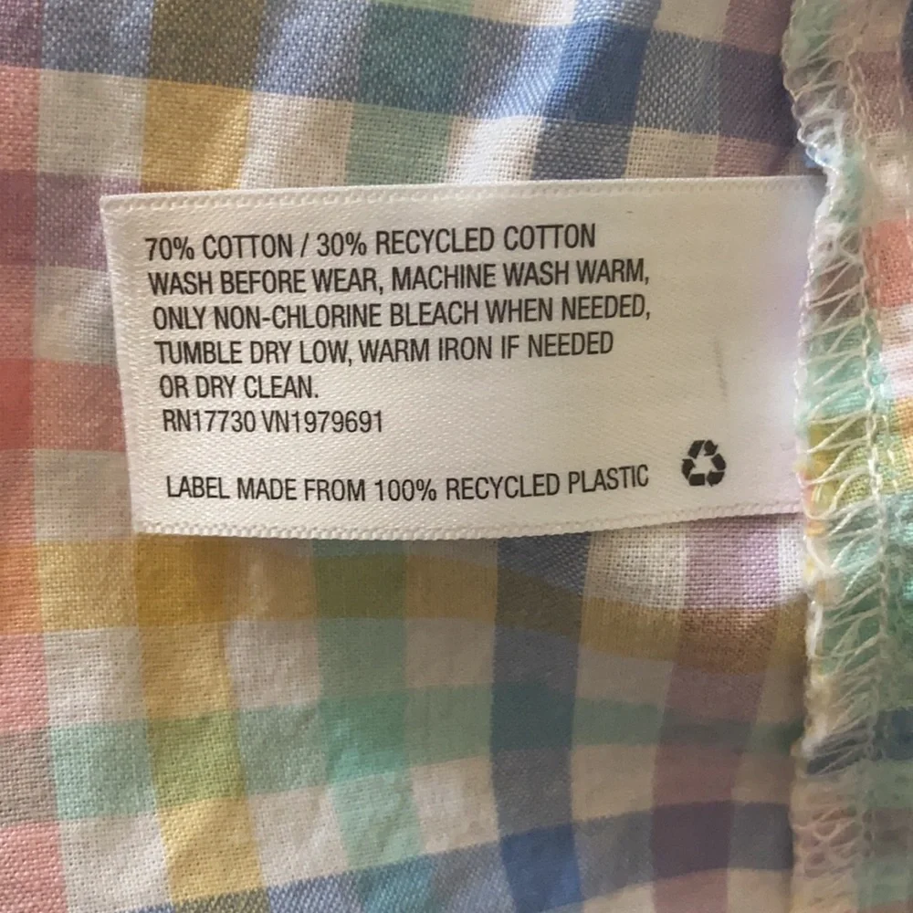 Cat & Jack Gingham Sleeveless Button-Down Top