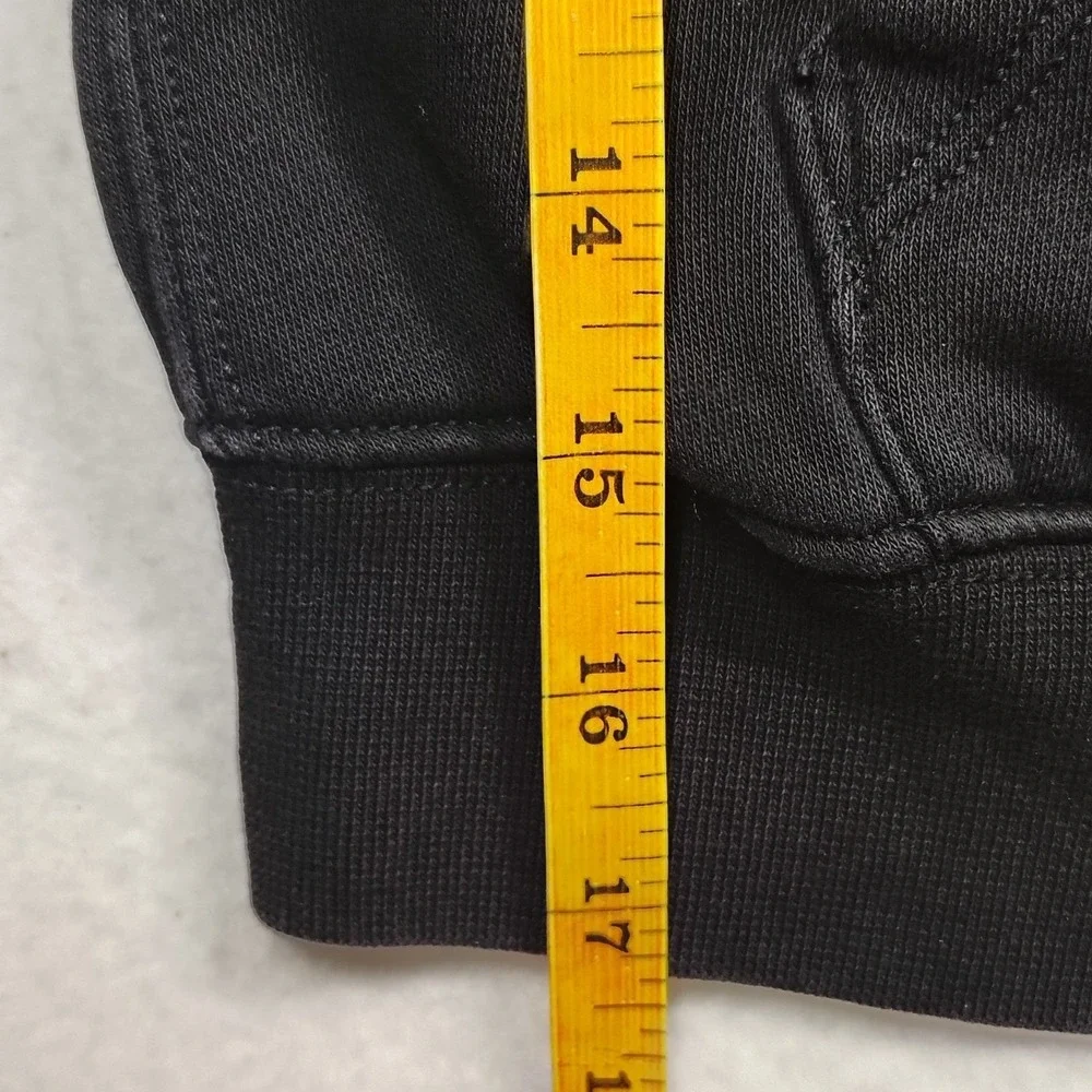 GAP Kids Boys Girls Black Arch Logo Full Zip Hoodie Sweatshirt Size S 6-7