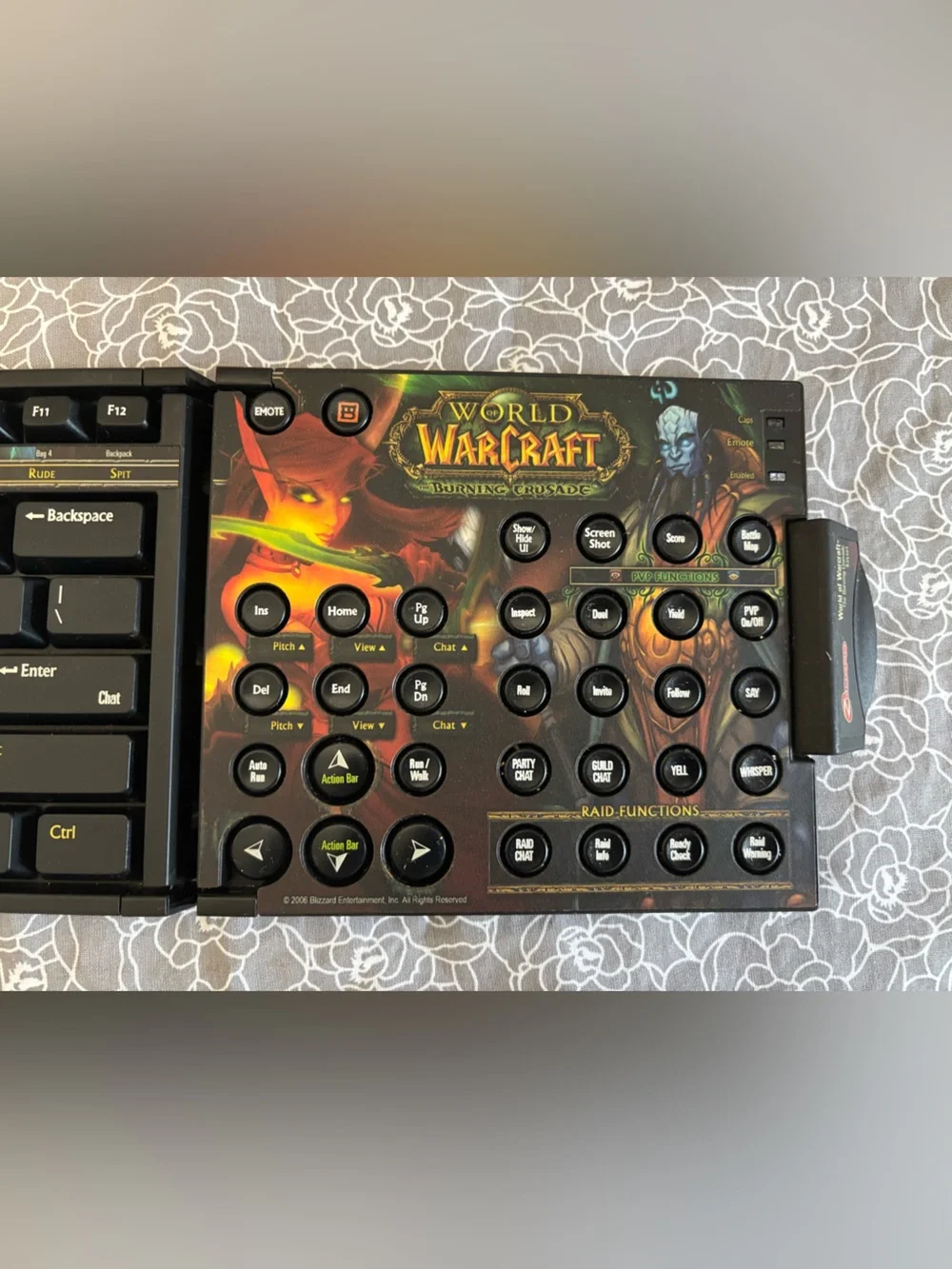 World of Warcraft Burning Crusade Keyboard Inlay