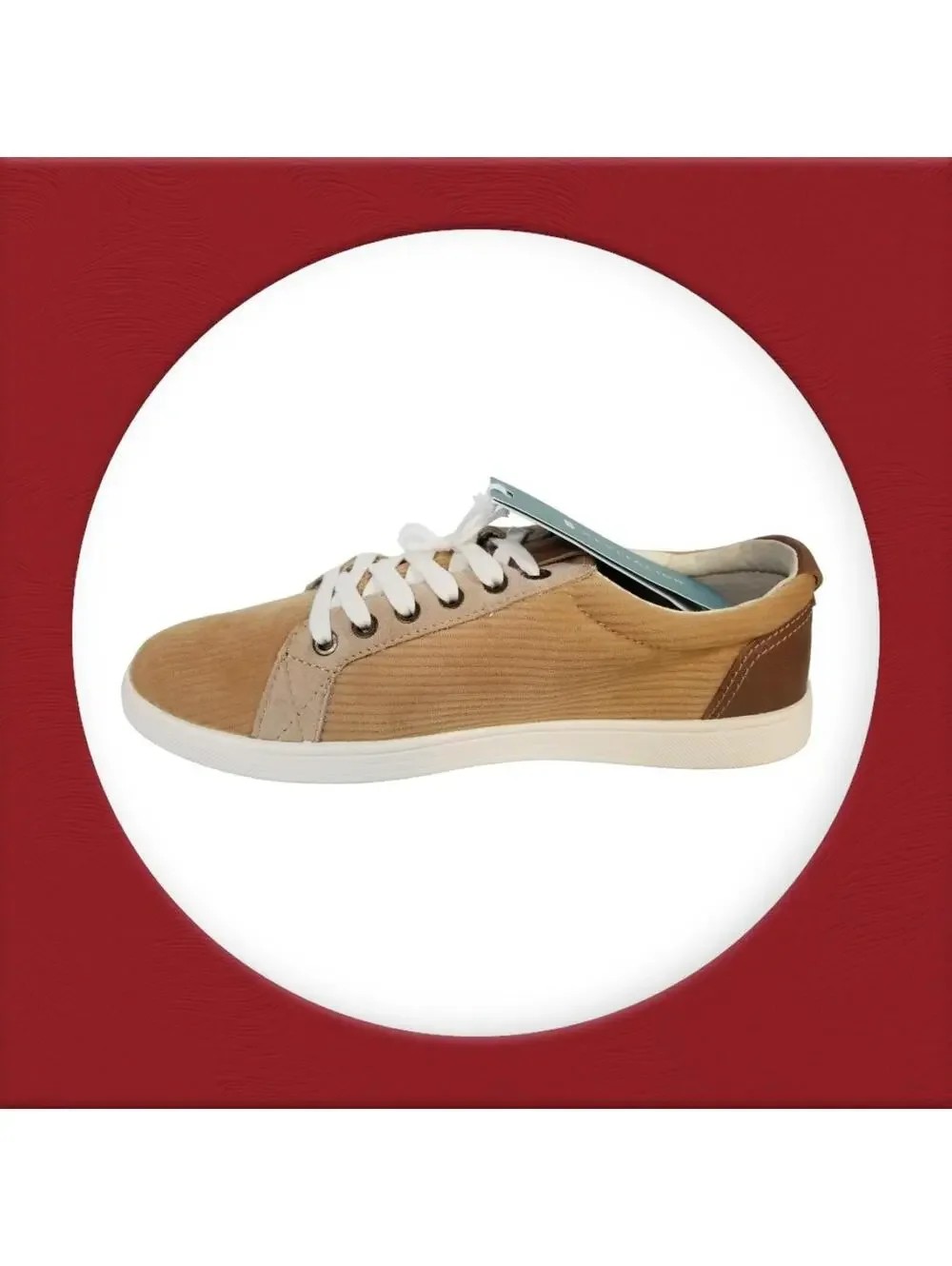 REVITALIGN Women's Shoe Size 8B  Avalon Corduroy Light Brown Sneakers NWT