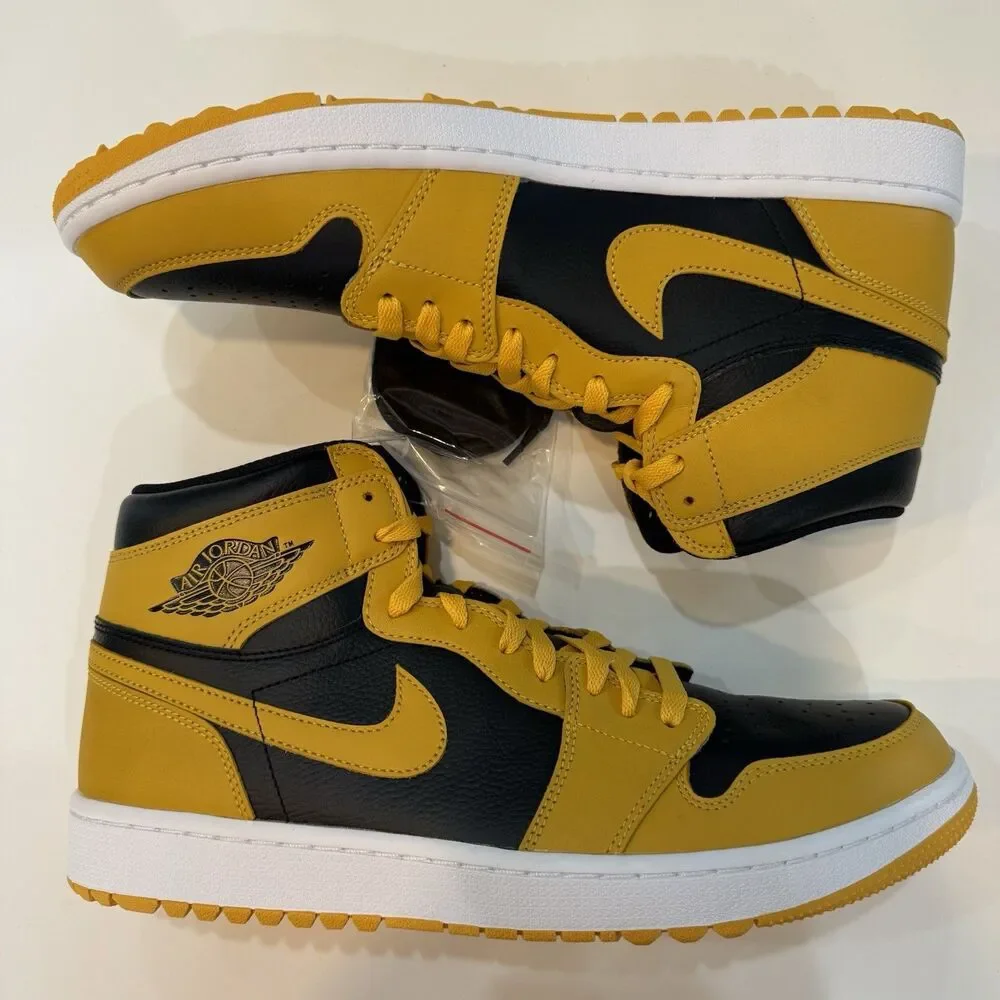 Nike Air Jordan 1 Golf High Pollen Black/Yellow Men's Size 13 DQ0660-100