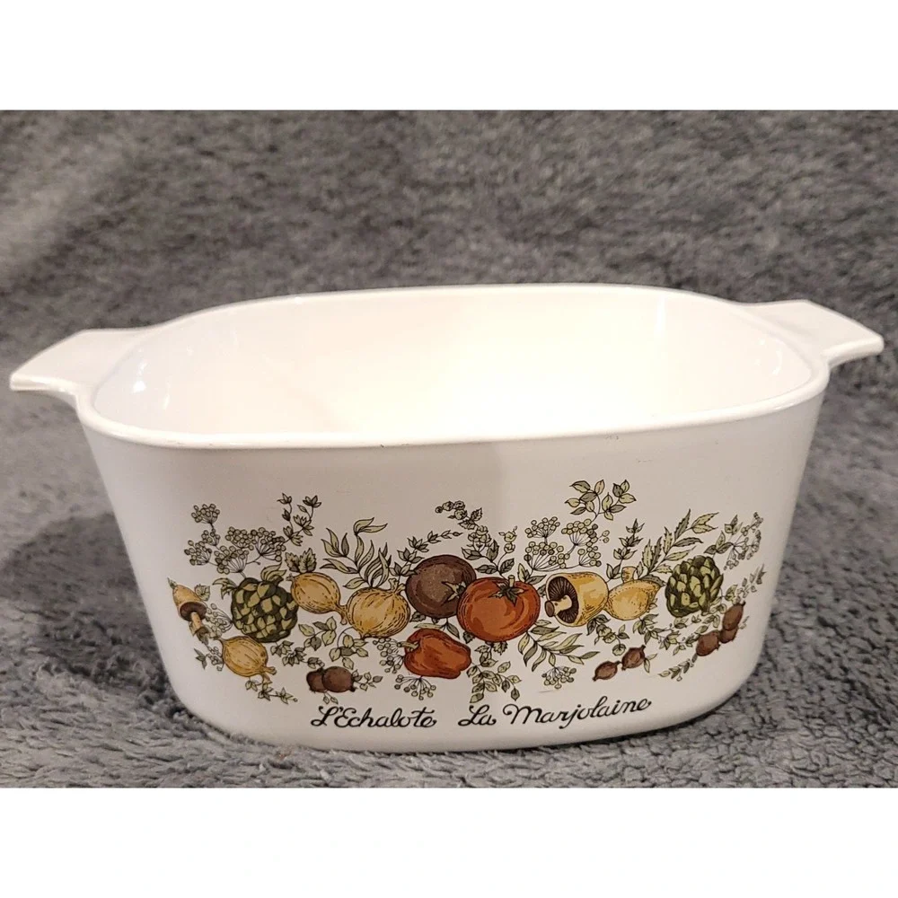 VTG Corning Ware La Marjolaine Spice Of Life A-3-B‎ Casserole 3QT