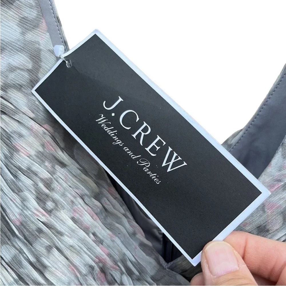 NWT J. Crew Heidi Silk Chiffon Dress