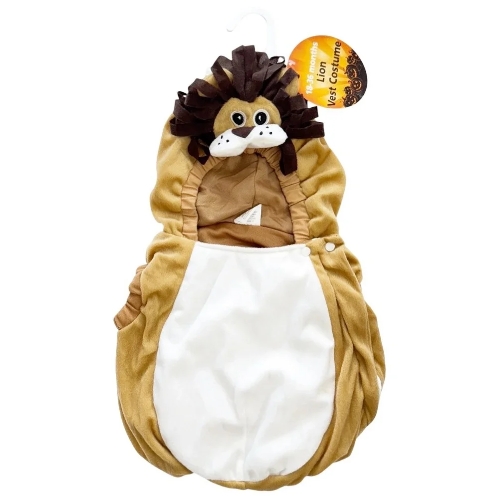 Playful Plush Lion‎ Halloween Costume Cosplay Size 18-36 Month One Piece Unisex