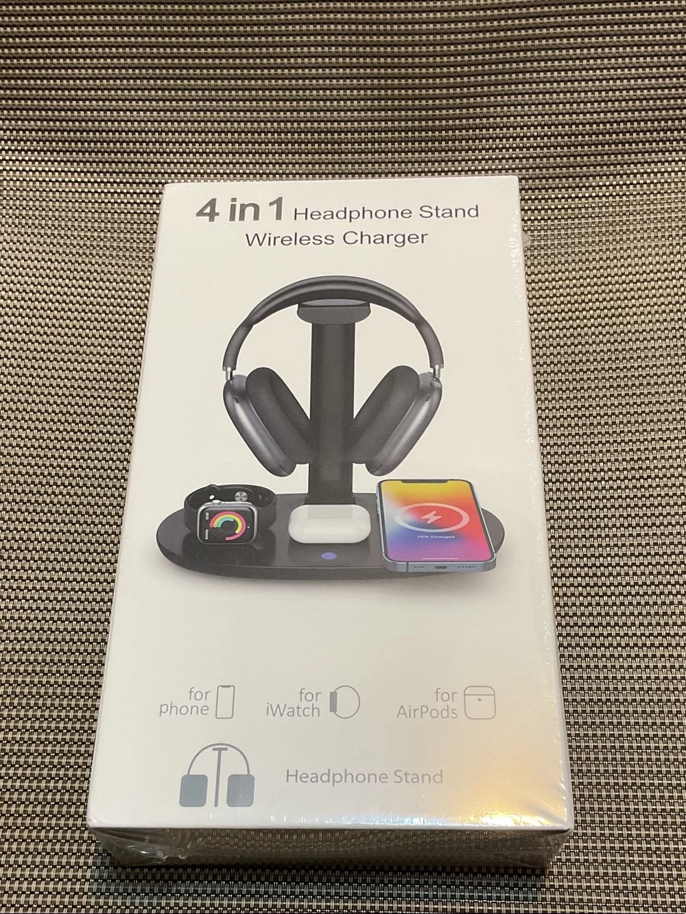 4 in 1 Headphone stand Wireless charger