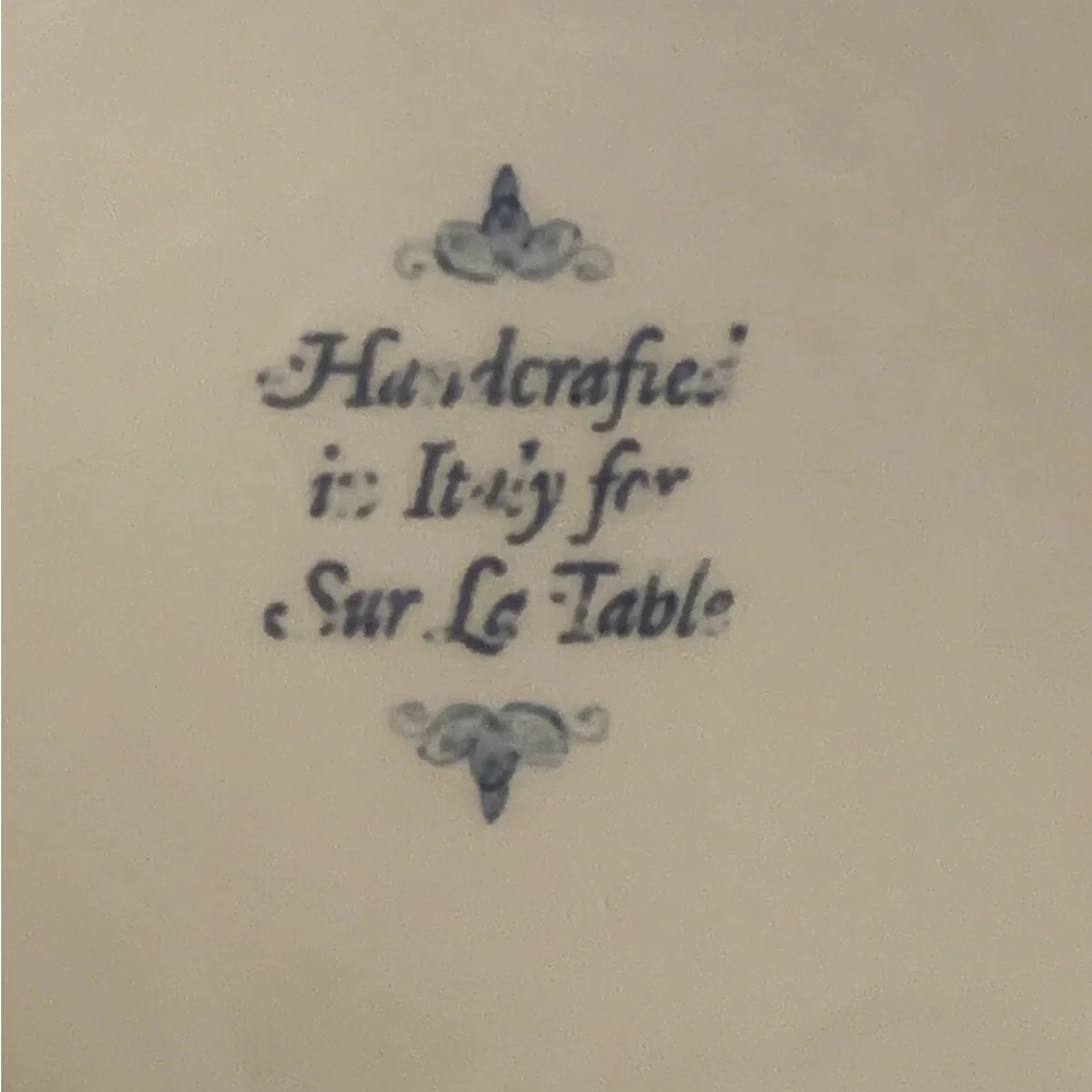 Sur La Table handcrafted plate
