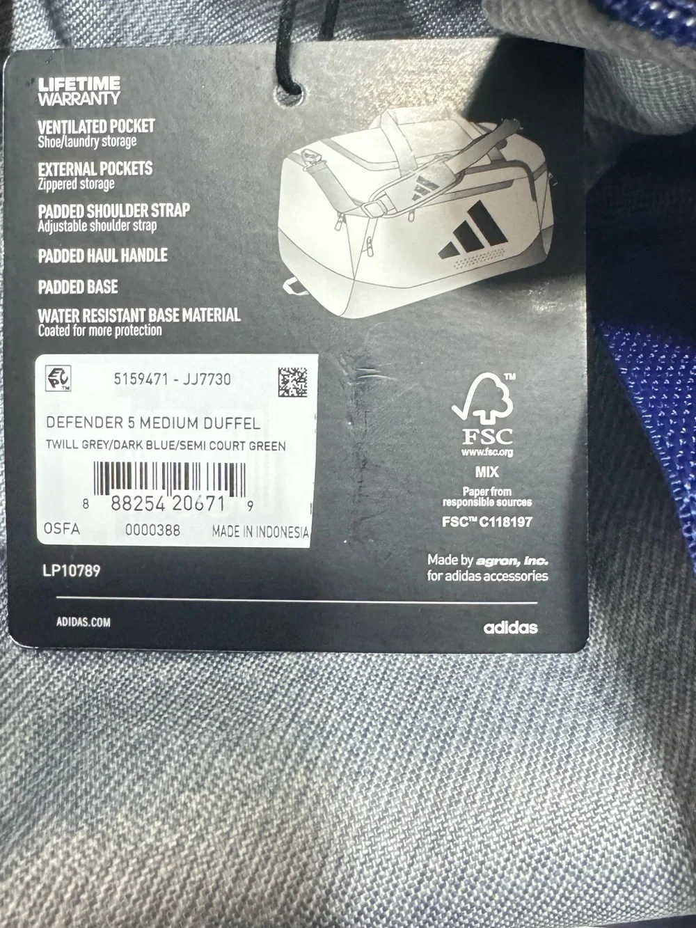 adidas spacious duffel