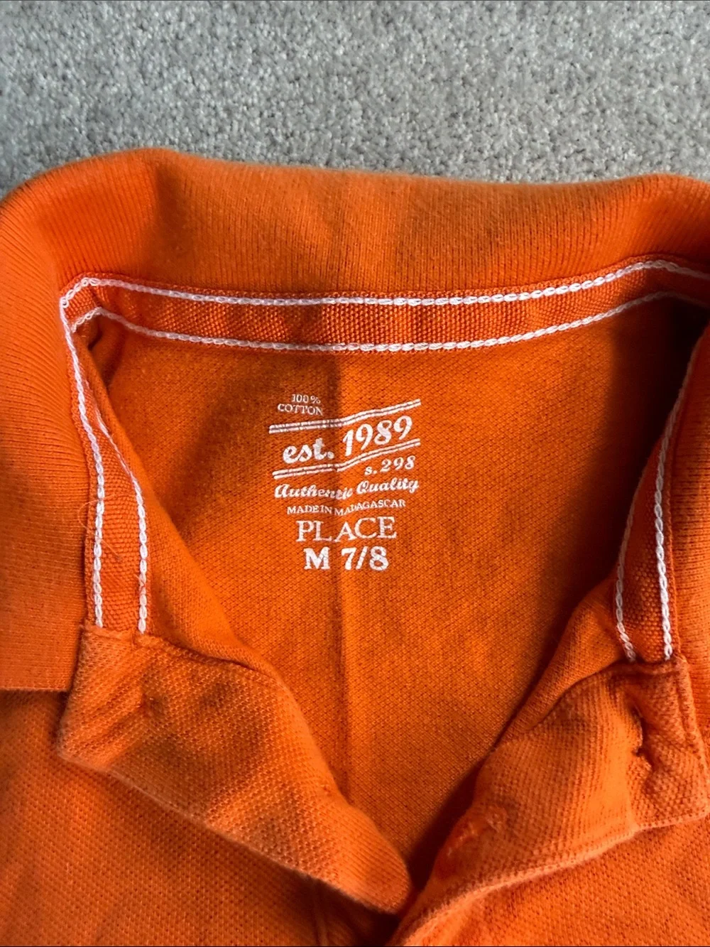 The Children's Place Bright Orange Polo Shirt