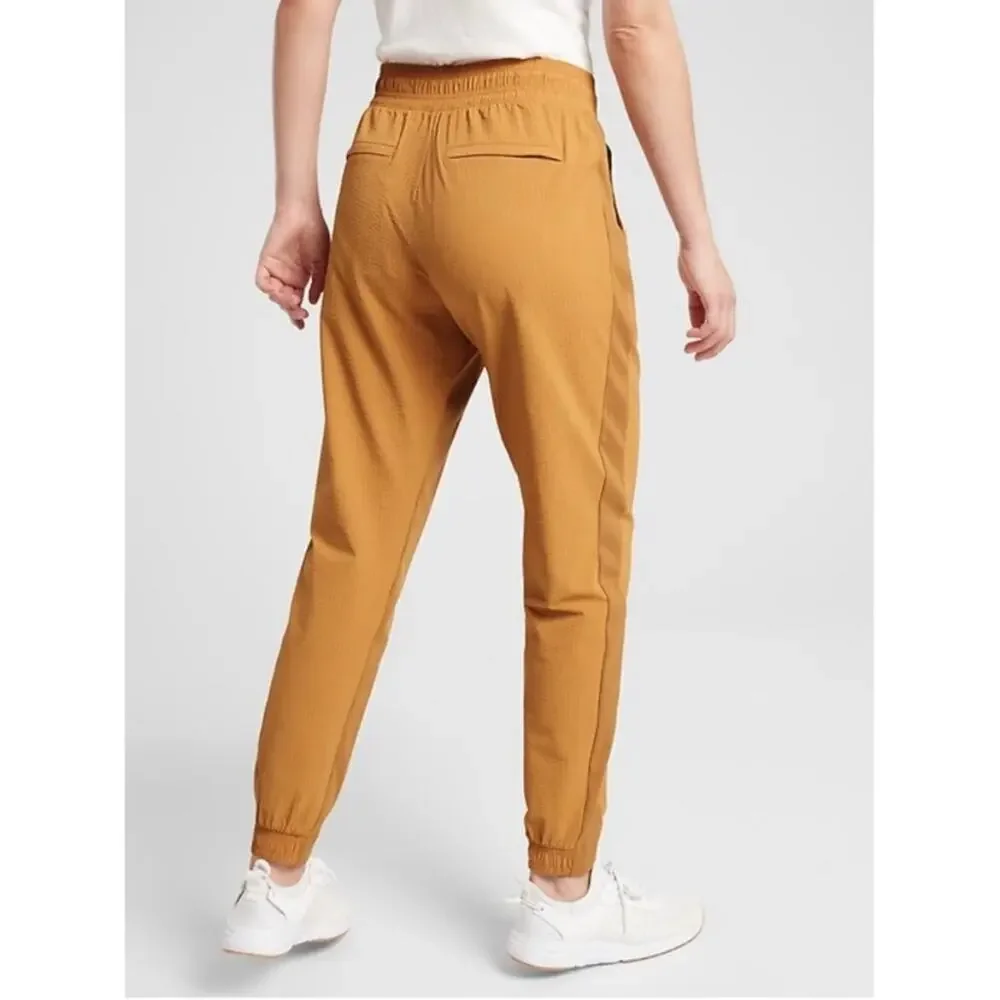 Athleta Textured Brooklyn Jogger Tuscan Gold Mustard Yellow size 0 XS Pants
