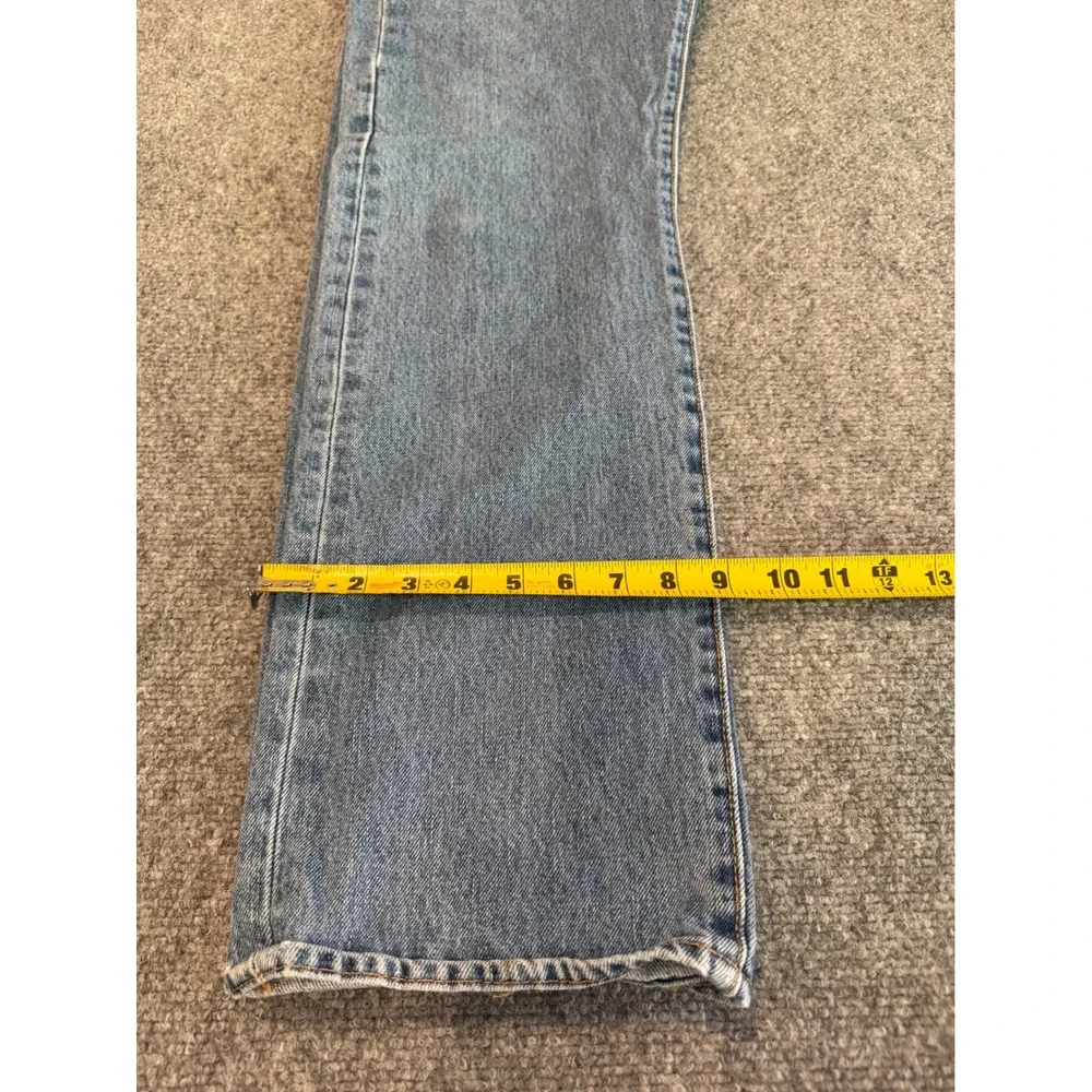 Levi 501 Original Fit Mens Jeans 34x32 Medium Wash Blue Button Fly Straight Leg