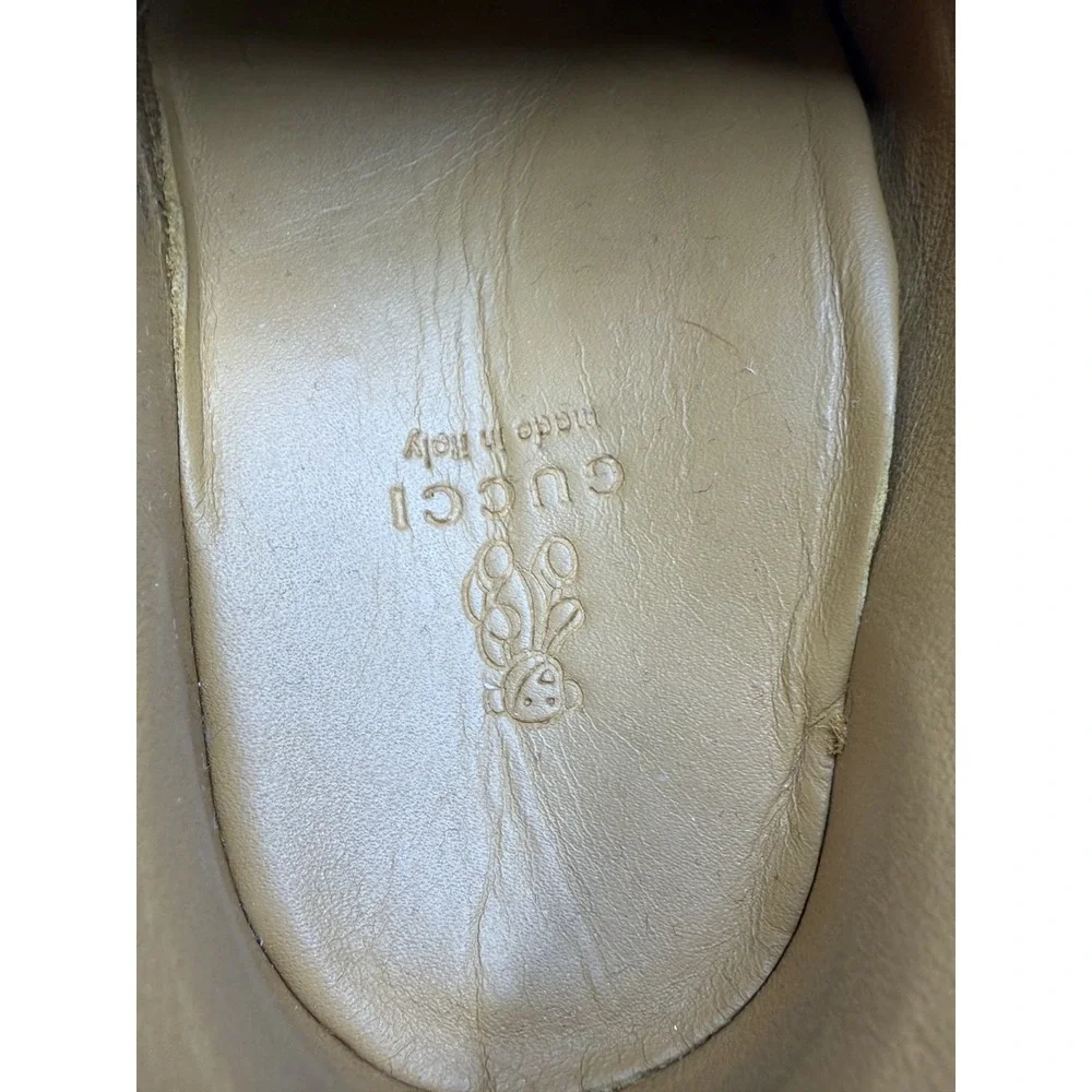 Gucci GG Monogram Suede Brown 271082 Toddler Size EU 20 -US 4.5C/5C